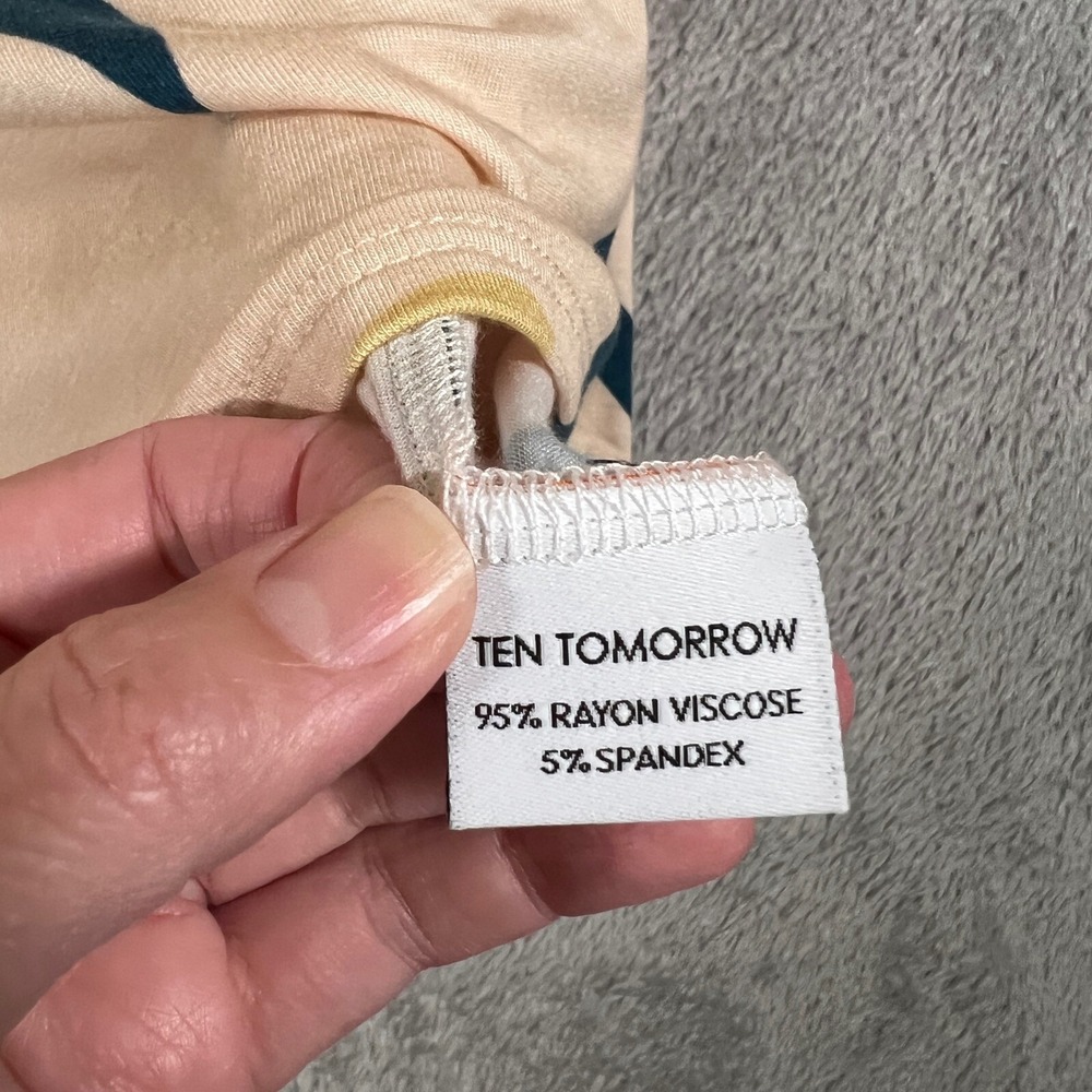 Ten Tomorrow Hawaii Tracey Shirt Dress Womens Small Lehua 3/4 Sleeve Casual NWT - Picture 7 of 10